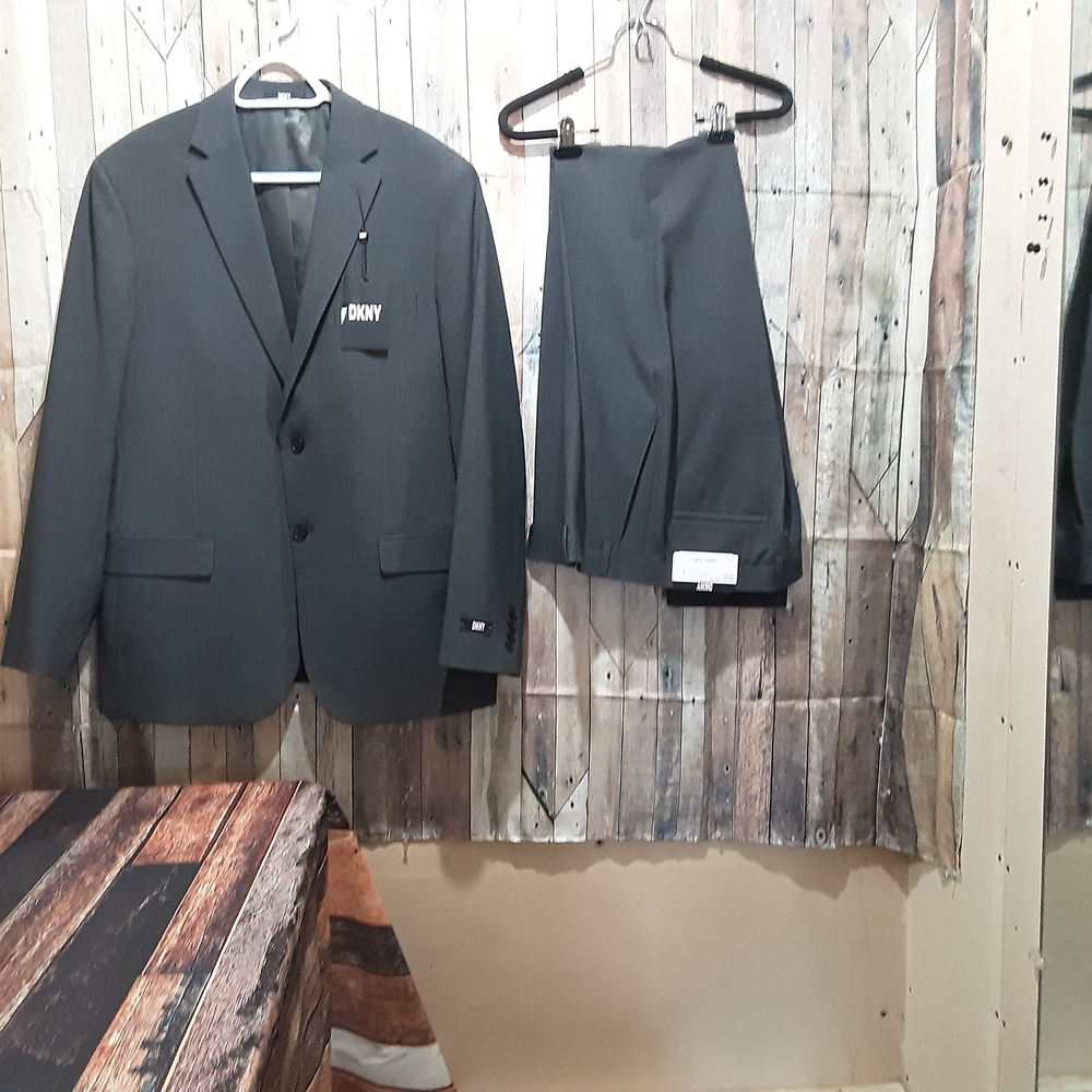 DKNY Charcoal Gray Suit for Men